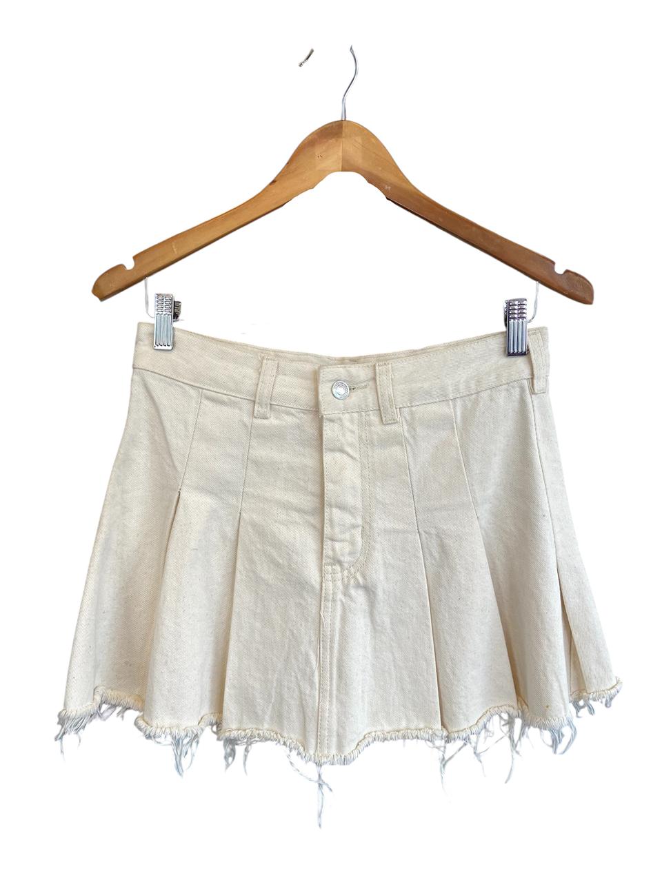 Pollera Jean Plissada